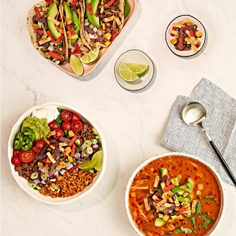 Fresh Gourmet Variety, 1 Asian Fusion Crunch, 1 Southwest Crunch,