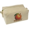 Azeeda 'Juicy Ripe Peach' Canvas Wash Bag/Makeup Case (CS00046356)