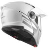 Bogotto FG-102 Duo Fibreglass Flip-Up Helmet, White, XS