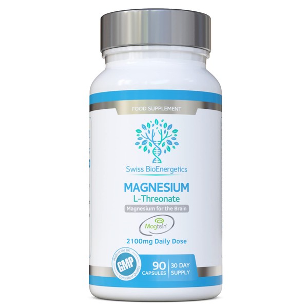 Magnesium L-Threonate 2100mg Daily Dose – 30 day supply -