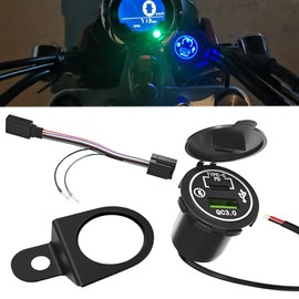 Quick Charger 3.0 USB Power Kit for Honda Monkey 125 Monkey 125 Z125 JB02 JB03 JB05 (2019-2025)