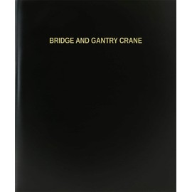 BookFactory Bridge and Gantry Crane Log Book/Journal/Logbook - 120 Page, 8.5''x11'', Black Hardbound (XLog-120-7CS-A-L-Black(Bridge and Gantry Crane Log Book))
