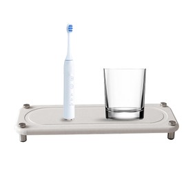 Vastsea Instant Dry Sink Organiser, Instant Dry Sink Organiser with Stainless Steel Feet, Sink Organiser, Quick-Drying Drying Mat, for Kitchen and Bathroom