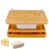 Tofu Press,Large Bamboo Tofu Press with Tofu Strainer,Drip Tray and