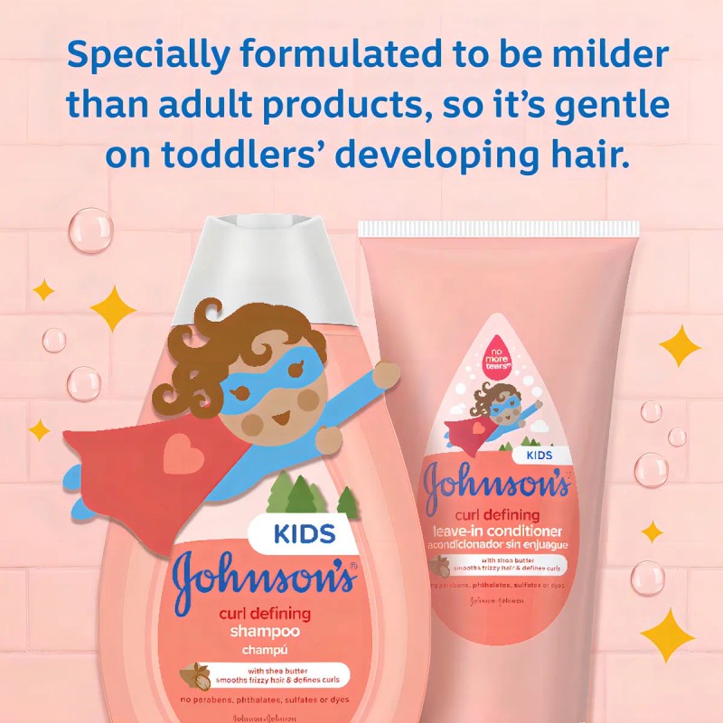Curl Shampoo Kids Babies Champú Rizos Niños Bebés Johnson's