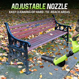 Leaf Blower, Cordless Leaf Blowers for Lawn Care, 580 CFM 180 MPH 40V Electric Powered Leaf Blower with 2x2.0Ah Batteries and Charger, Gutter Cleaning for Garden Yard Patio