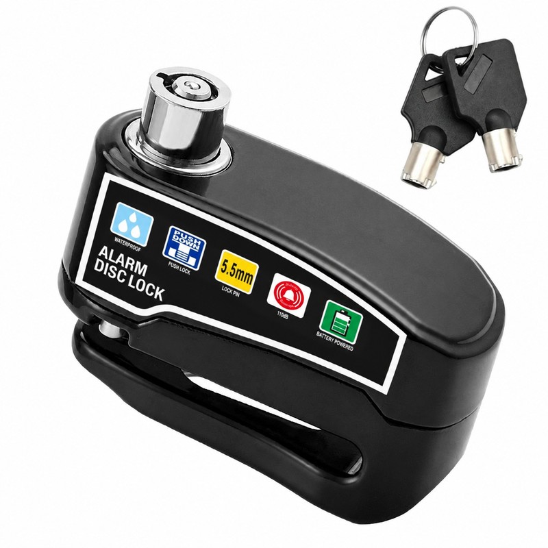 Alarm Disc Brake Lock for Motorcycles & Bicycles – Waterproof