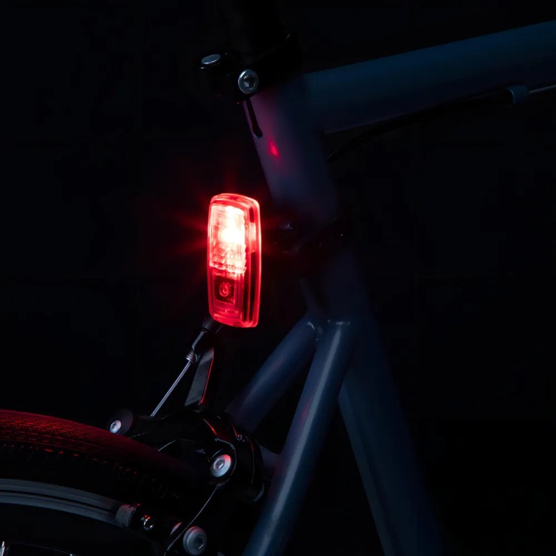 Kit Luces LED Bicicleta Elops Delantero/Trasero IPX4 Con Pilas Incluidas