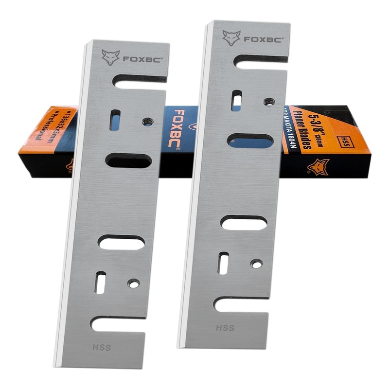 FOXBC 5-3/8 Inch Planer Blades for Makita 1804N Planer -