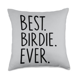 Gifts For Birdie Best Birdie Ever Throw Pillow, 18x18, Multicolor