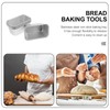 PRETYZOOM 6pcs Non-Stick Anodized Aluminum Alloy Rectangular Baking Pans for