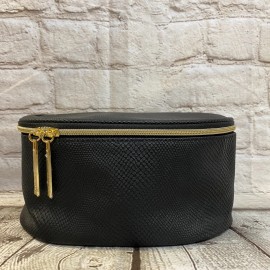 Lancôme LANCOME COSMETIC  EMPTY TRAIN CASE BLACK MAKEUP BAG - NEW