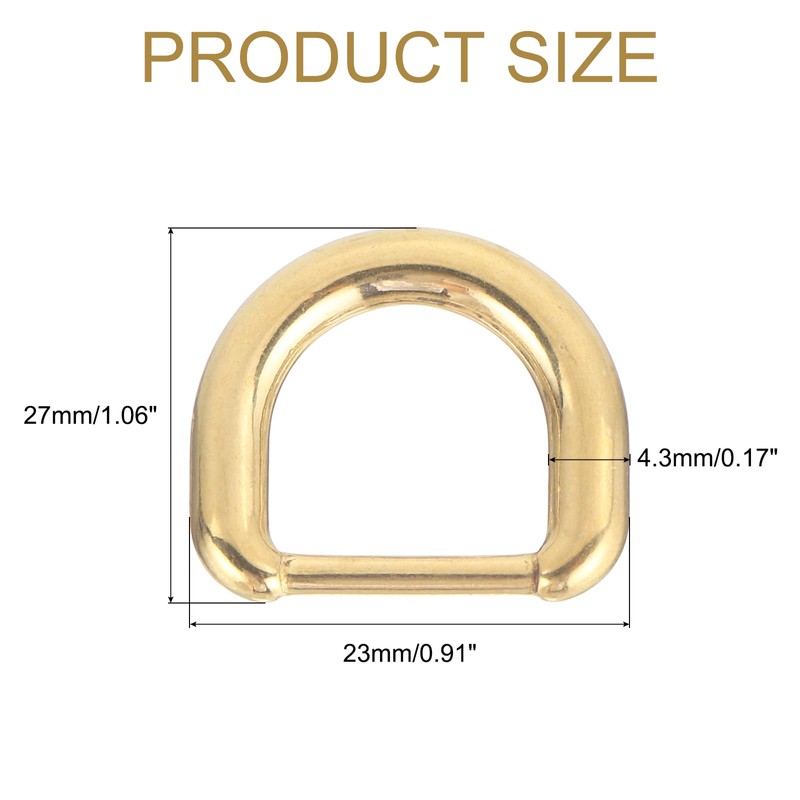 sourcing map 2Pcs Metal Rings Buckle for Bag Belt Strap