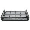KUAFU Rear Cargo Basket Universal ATV UTV Black Steel Storage