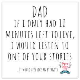 Fathers day Card from Daughter| Funny Dad Joke | Father's Day Cards for Dad from Daughter Son| Ethernity Love Father Day Celebration | Funny Happy Card to the Best Daddy