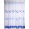 MSV Shower Curtain Premium Porto 180x200cm, Polyester, Blue, 180 x
