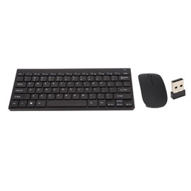 Wireless Keyboard Mouse Combos 10 Meters Transmission Intelligent Sleep Ergonomic Design 2.4G USB Keyboard Mouse SetBlack