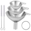 3pcs Stainless Steel Funnel Set - Versatile Kitchen Funnels for