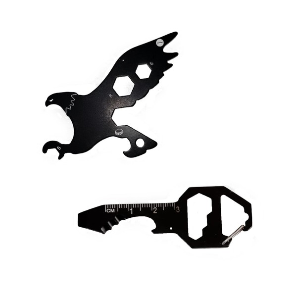 PMR-EXPORTS | Multitool Keychain (Eagle & Key) Two Pack Multitools