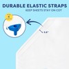 Comfyanno Cot Sheets for Daycare, Standard Size Daycare Cot Sheet,