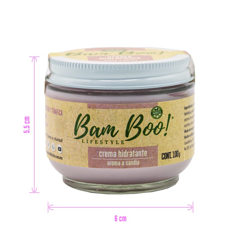 Crema Hidratante Natural Sandía para Cara y Cuerpo 100 g