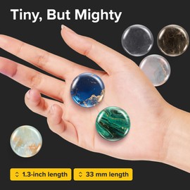 Super Cute Fridge & Locker Magnets – 12 Glass Magnets with Vibrant Colors – Strong Hold for Photos, Notes, Recipes – Aesthetic Refrigerator Decoration - Perfect for School & College Locker