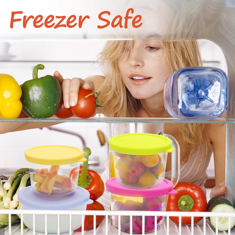 LUVCOSY 2 Cup Silicone Replacement Lids Storage Cover for Pyrex