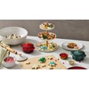 Le Creuset Stoneware Holly Collection Mini Round Cocotte, 8 Oz,
