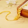 Monsefi Gold Bracelets for Women Five Coins Charm Fengshui Wealth