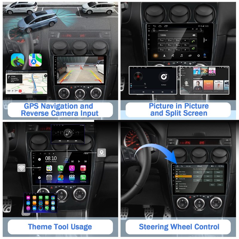 LEXXSON Car Radio for Mazda 6 Atenza 2002-2008, Car Stereo