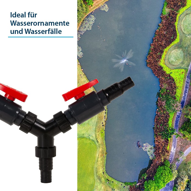 AquaForte 3-Way Valve Y Water Divider Diameter 20/25 mm, with