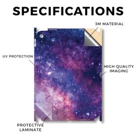 iPad Skin Compatible with Apple iPad A16 11 Gen (2025) - Violet Stars - Premium 3M Vinyl Protective Wrap Decal Cover - Easy to Apply | Crafted in The USA by MightySkins