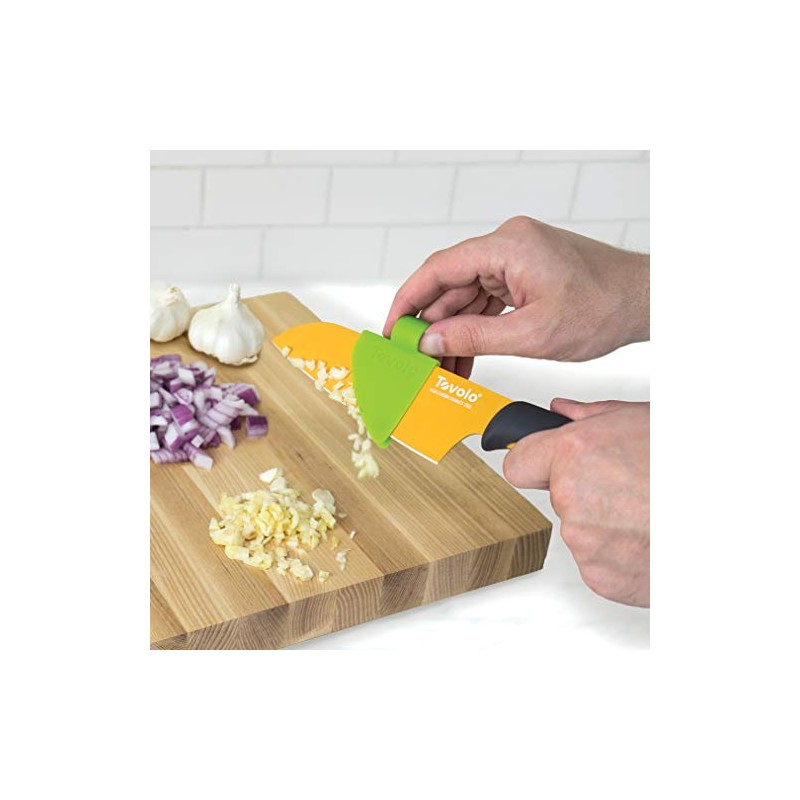 Tovolo Knife Cleaner, One, Charcoal/Spring Green
