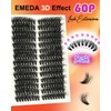 EMEDA 3D Effect Lash Clusters 60D Cluster Eyelash Extensions 8-16mm