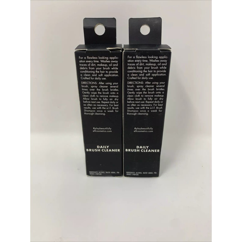 ELF 2x e.l.f. Daily Makeup Brush Cleaner 2.02 Oz Each