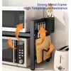 Extendable Microwave Oven Rack, 15.7~24.8" L Expandable Microwave Stand with