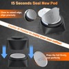 NESSUS Reusable Vertuo Pods Refill Kit, Lid Easy Remover for
