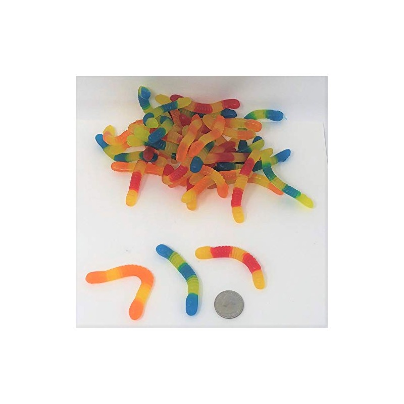 Vidal Sugar Free Sour Candy Gummie Worms 2.2 Pounds Bulk