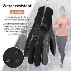 OZERO Winter Gloves Phone Touch for Women: Thin Polar Fleece Thermal,Water Resistant Windproof Do Running Cycling Driving