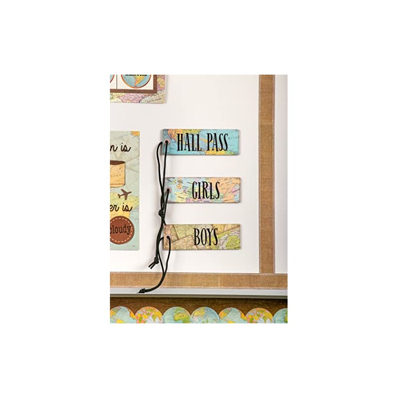Teacher Created Resources Travel The Map Magnetic Hall Pass (TCR77476)