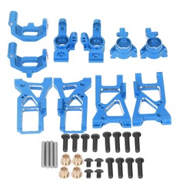 RC Car Upgrade Kit Portable RC Car Aluminum Alloy Upgrade Parts Kit for Traxxas 4 Tec C8 1/10 Flat Sports Car Blue