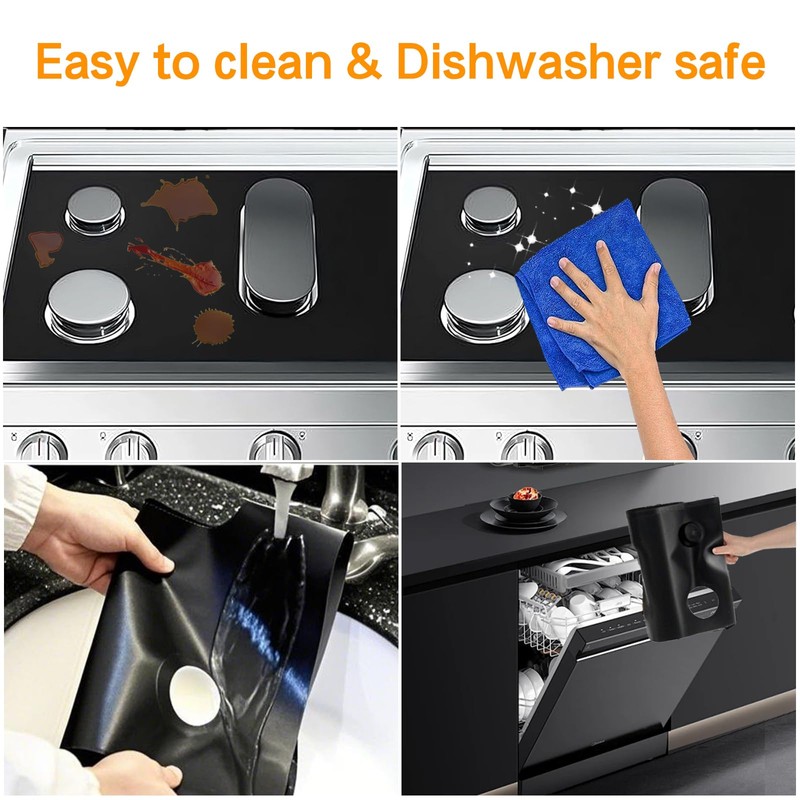 WHOLOPL Gas Stove Top Burner Covers for 30inch LG Gas