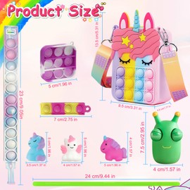 Fidget Girls Toys Pack, fidgets for girls with Sensory Toys for Autism, Sensory toys for 3 4 5 6 7 8 9 10 11 12 year old autism gifts