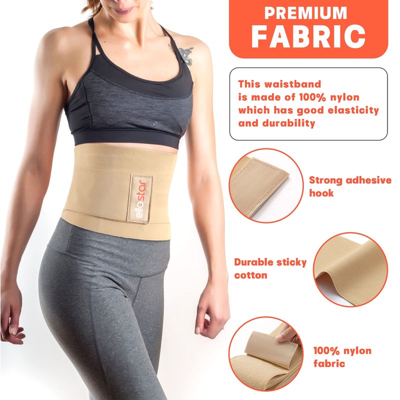 ellostar Waist Wrap Waist Trainer Tummy Control Band Waistline Bandage