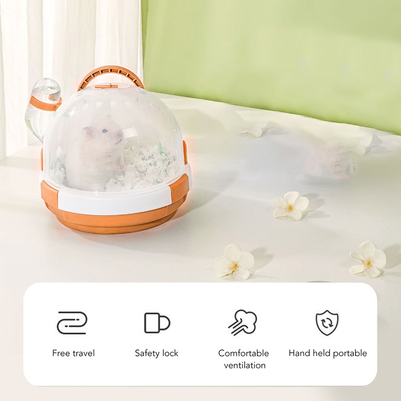 UFO Hamster Cage Funny Cute Travel Portable Small Pet Out