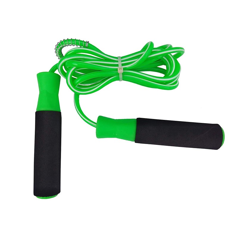 Simran Sports Green Ball Bearing Fitness Skipping Rope (A19)
