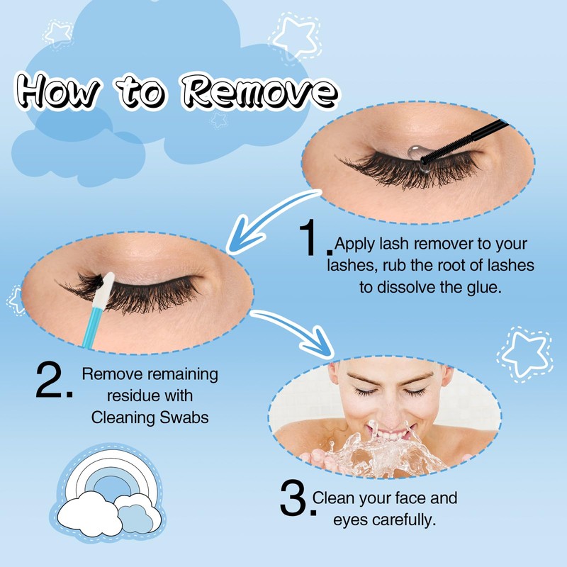 KevKev Lash Tools Kit for Lash Clusters with Lash Bond