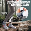 ANTSANG Merino Wool Ankle Hiking Running Socks Compression Thick Cushion