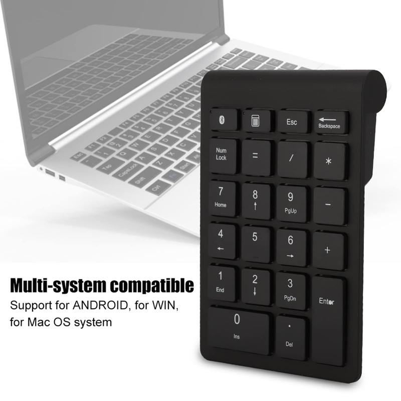 BT304 Wireless Numeric Keypad Ergonomic Ultra Thin Compatible with Bluetooth