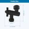 Hibbent All Metal Shower Head Elbow Adapter, 360 ° Adjustable